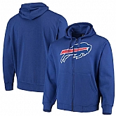 Men's Buffalo Bills G III Sports by Carl Banks Primary Logo Full Zip Hoodie Royal,baseball caps,new era cap wholesale,wholesale hats